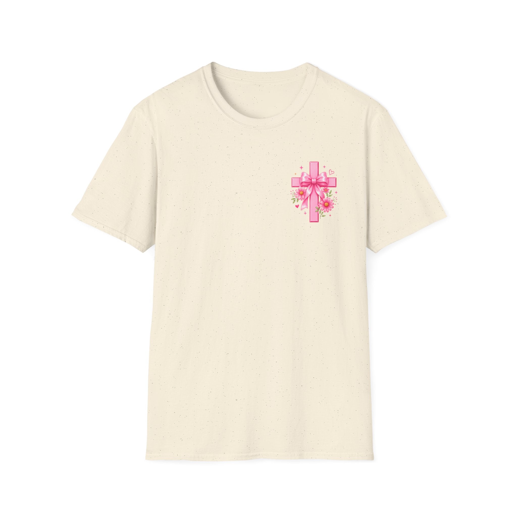 God Is In The Details Tee | Coquette Christian Shirt | Girly Faith Graphic Tee | Pink Bow Cross Shirt | Trendy Boutique Top