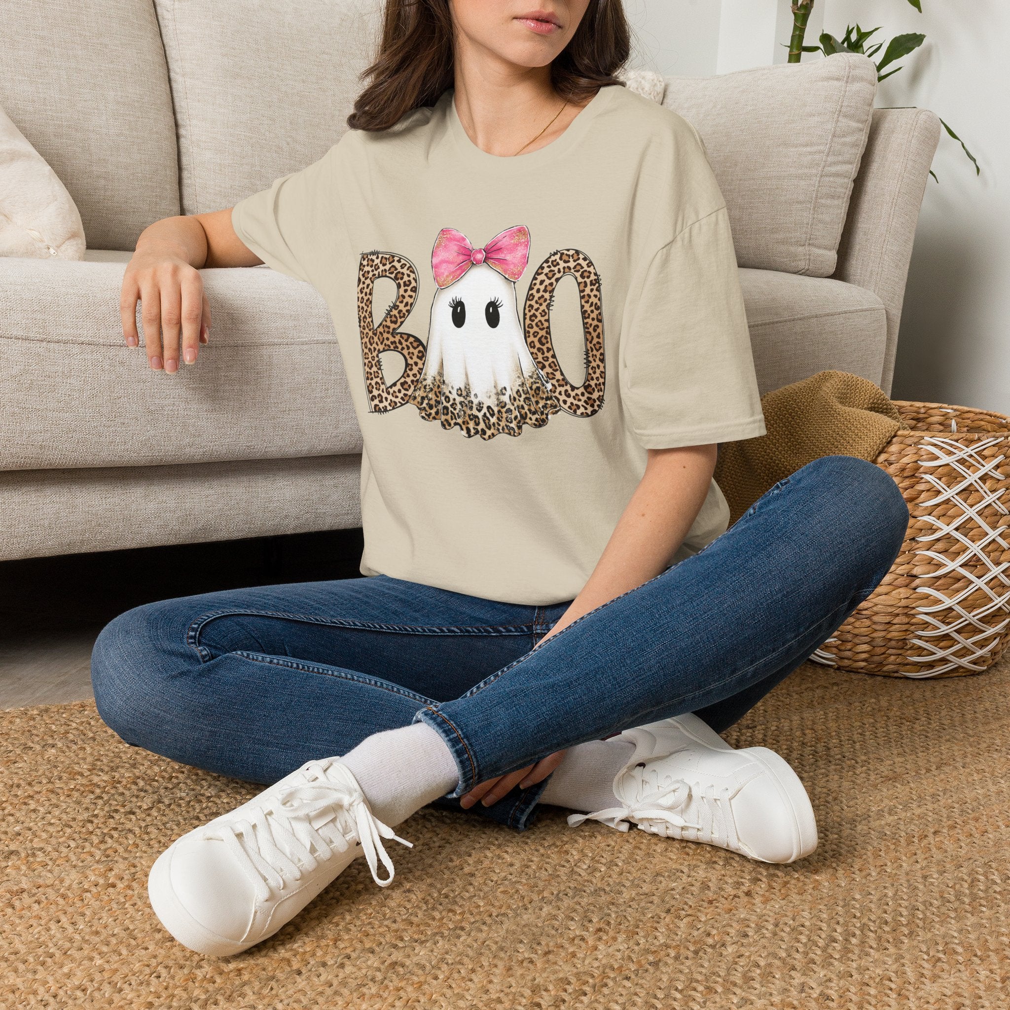 Boo Leopard Ghost Tee