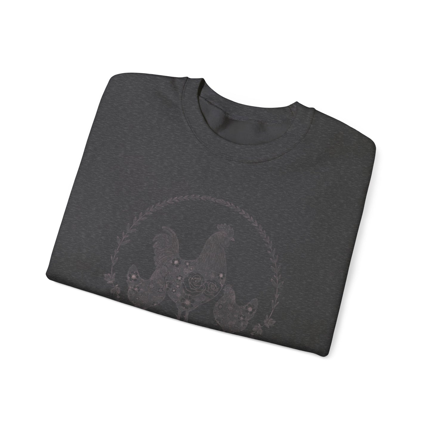 Chicken Mama illustration sweatshirt | hen flock floral design