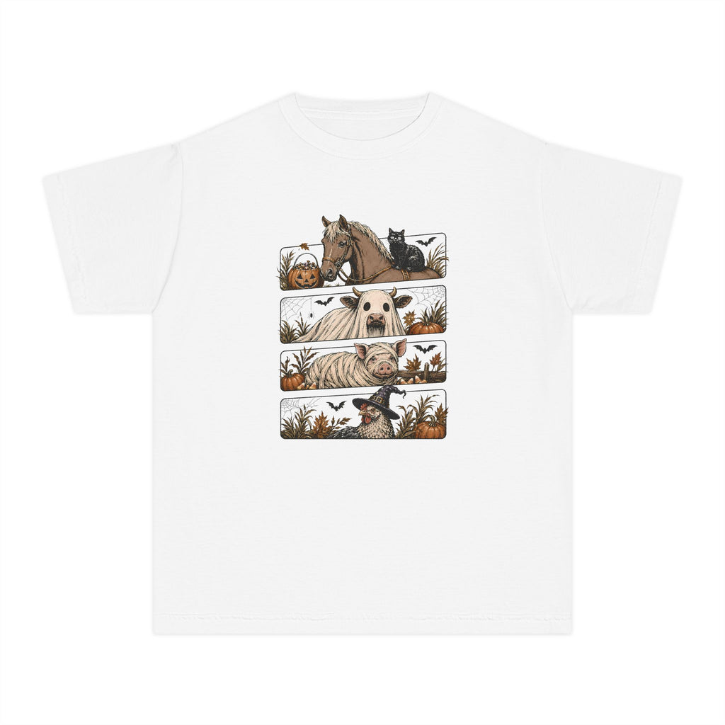 Halloween Farm Animals Youth Tee