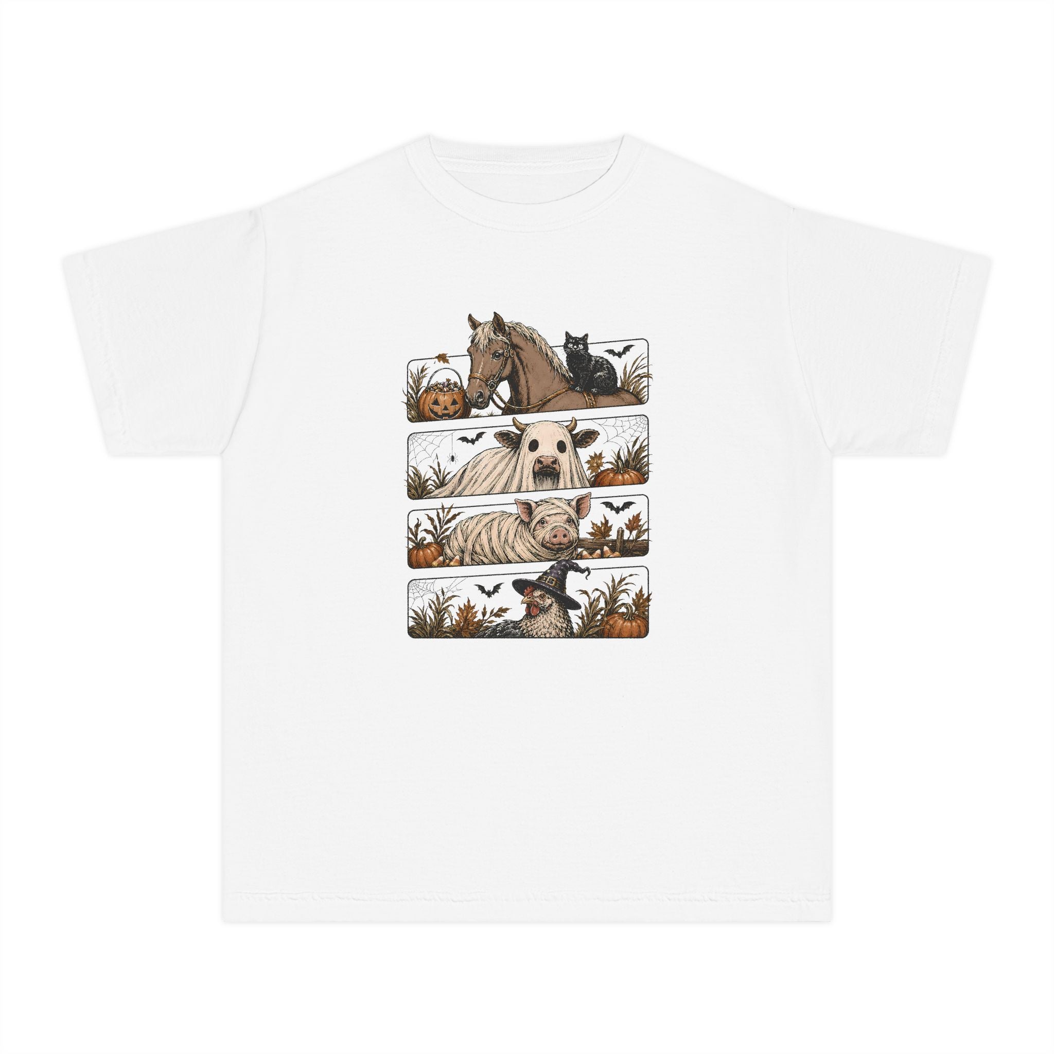 Halloween Farm Animals Youth Tee