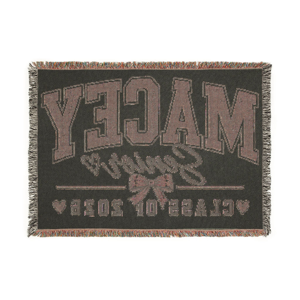 Personalized Senior Class Woven Blanket