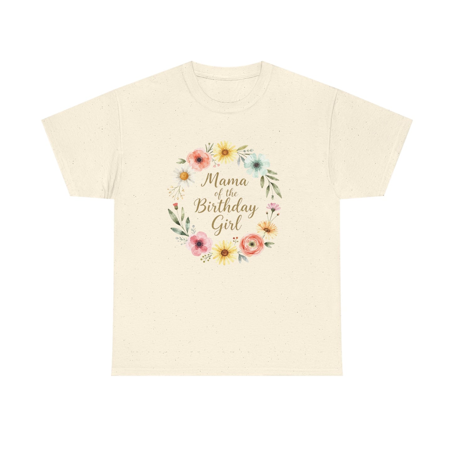 Mama of the Birthday Girl Tee | Floral Wreath, Mom Shirt, Birthday Party Shirt