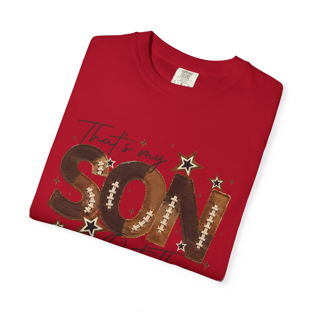 That’s My Son Football T-Shirt — Personalized Jersey Number Tee