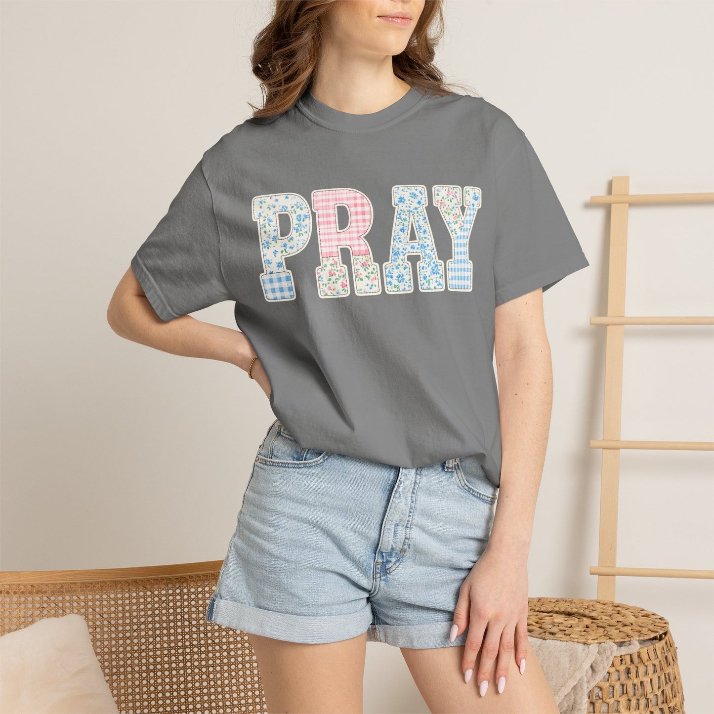 Pray Patchwork Tee