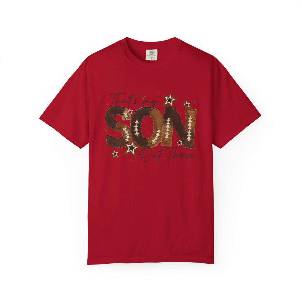 That’s My Son Football T-Shirt — Personalized Jersey Number Tee