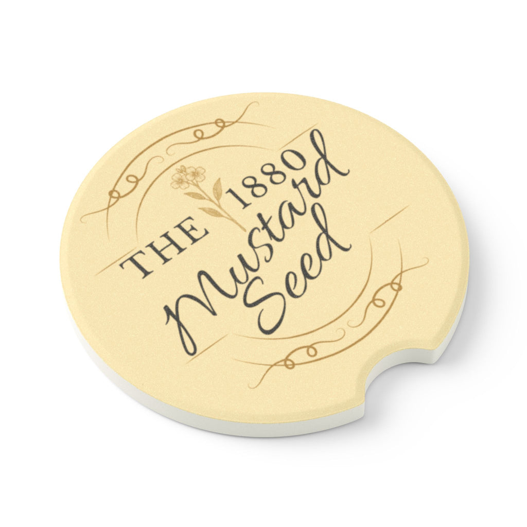 Soapstone Car Coaster — "The 1880 Mustard Seed"