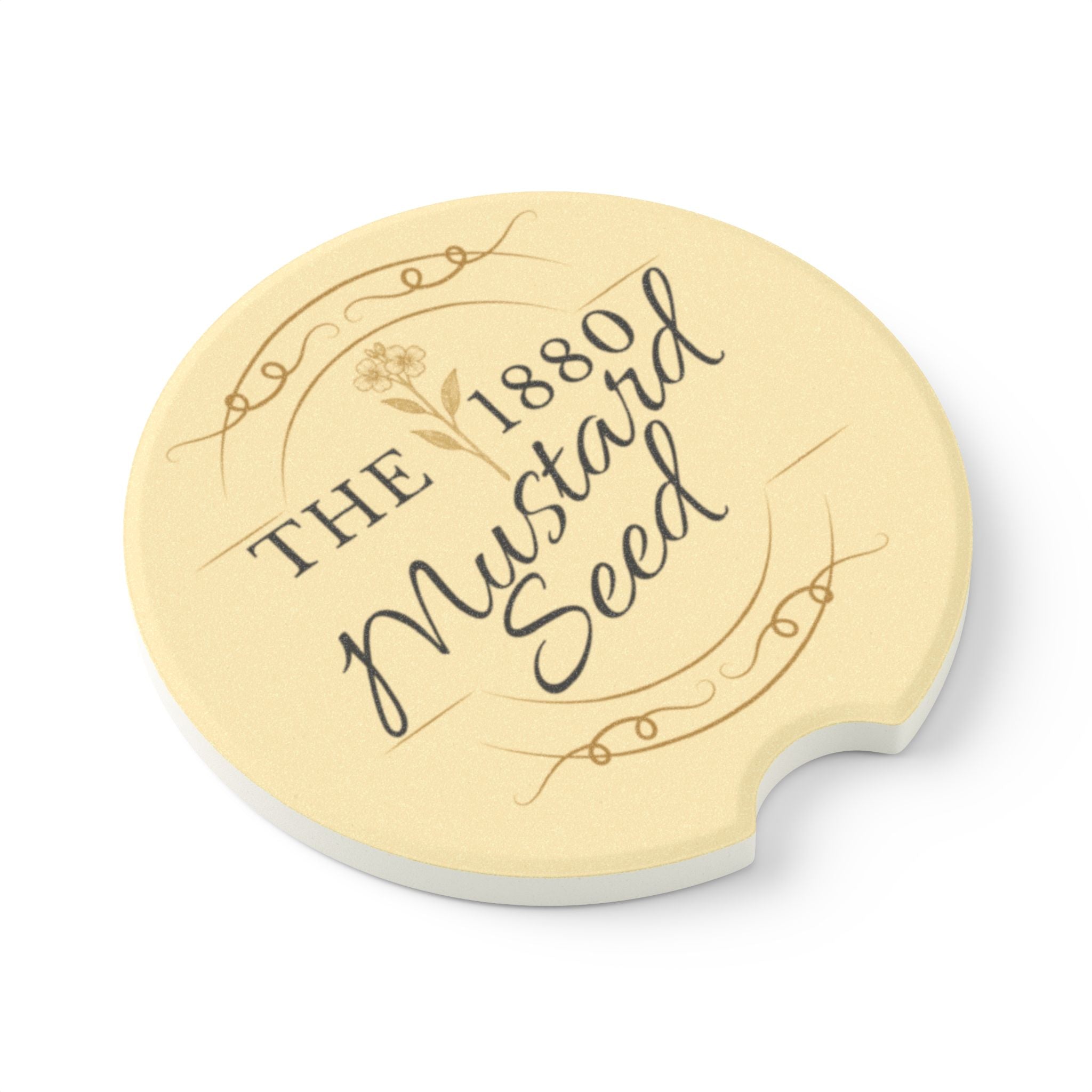 Soapstone Car Coaster — "The 1880 Mustard Seed"