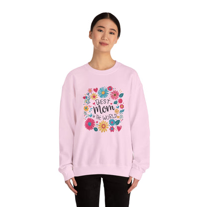 Unisex Heavy Blend™ Crewneck Sweatshirt “Best Mom in the World”