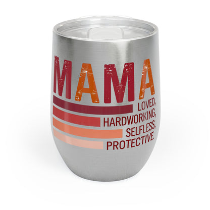 Hardworking Mama Tumbler — Mom Wine Sleeve, Birthday Gift Idea