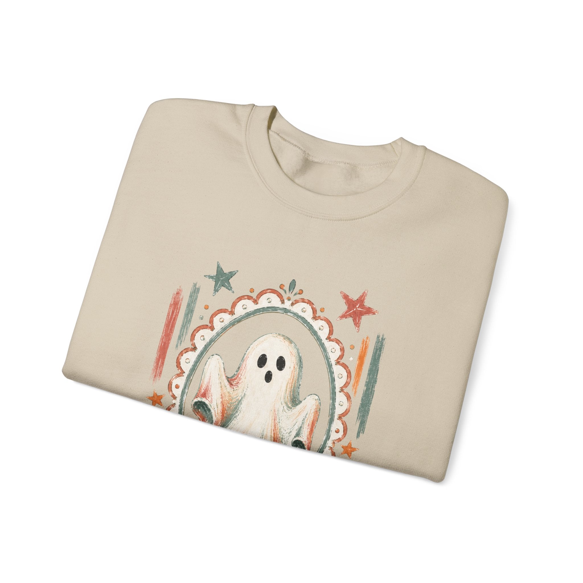 Retro Boo Ghost Crewneck Sweatshirt
