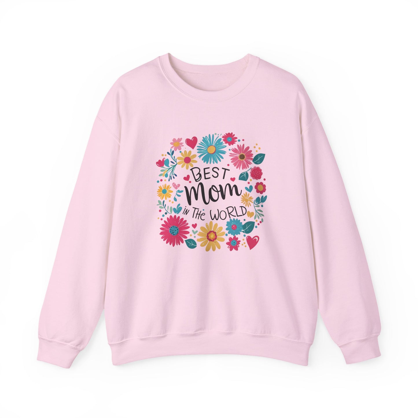 Unisex Heavy Blend™ Crewneck Sweatshirt “Best Mom in the World”