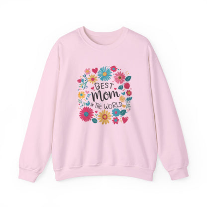 Unisex Heavy Blend™ Crewneck Sweatshirt “Best Mom in the World”