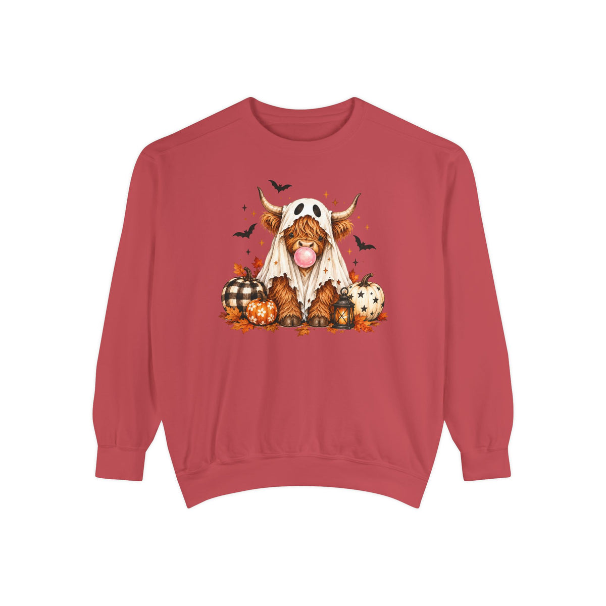 Highland Cow Bubblegum Ghost