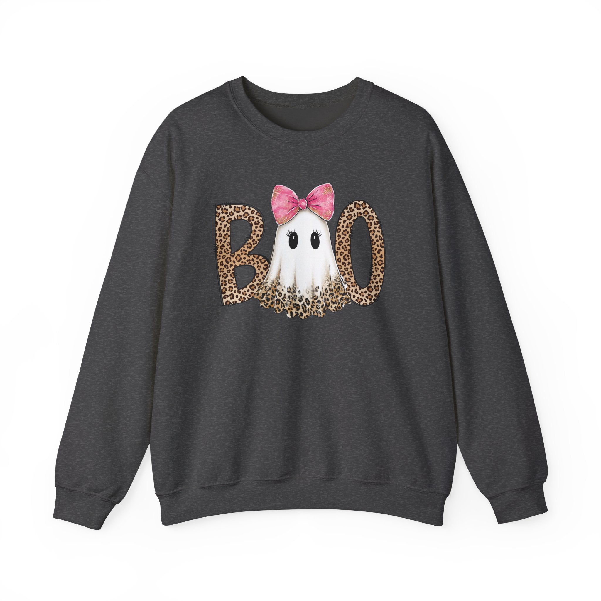 Leopard "Boo" Ghost Crewneck