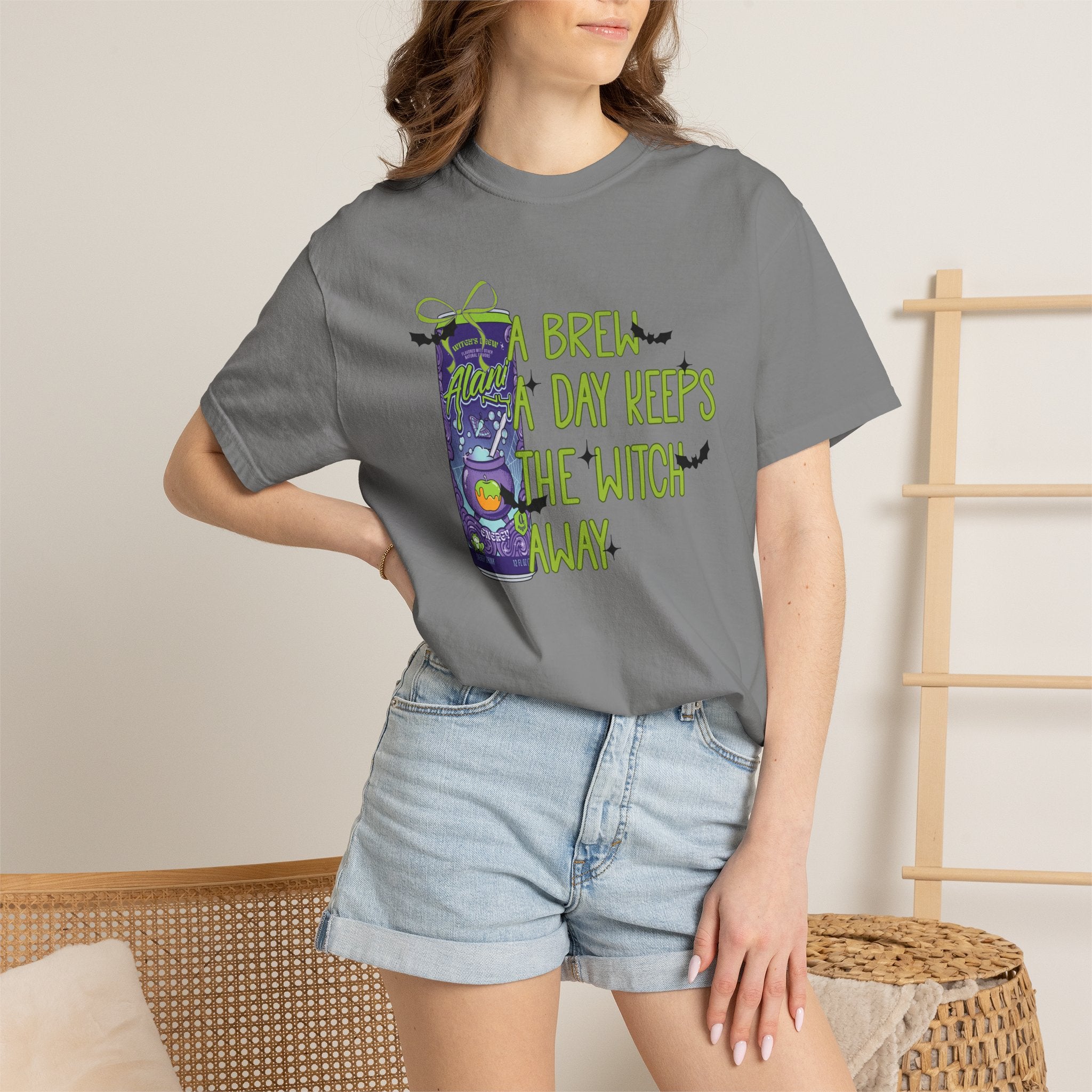Brew All Day Keeps The Witch Away Tee
