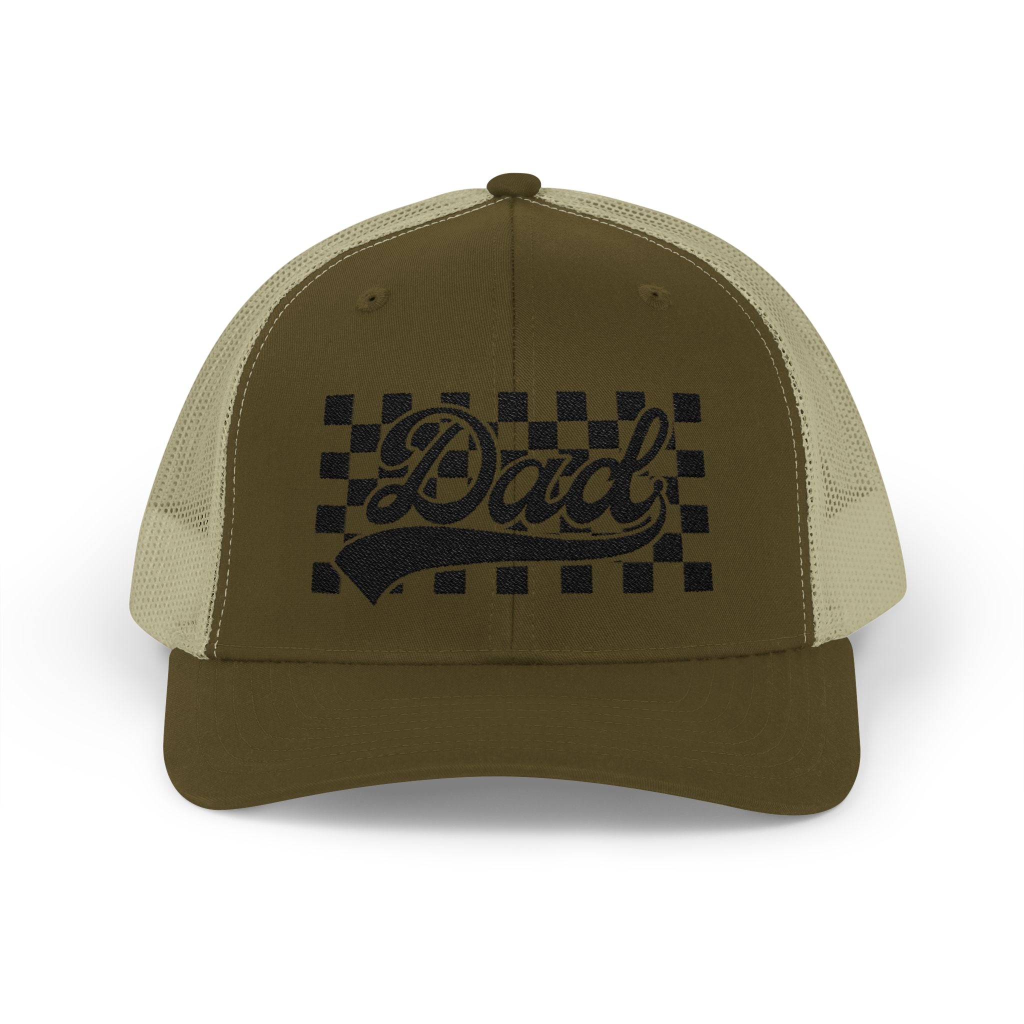 Dad Checkerboard Snapback Cap