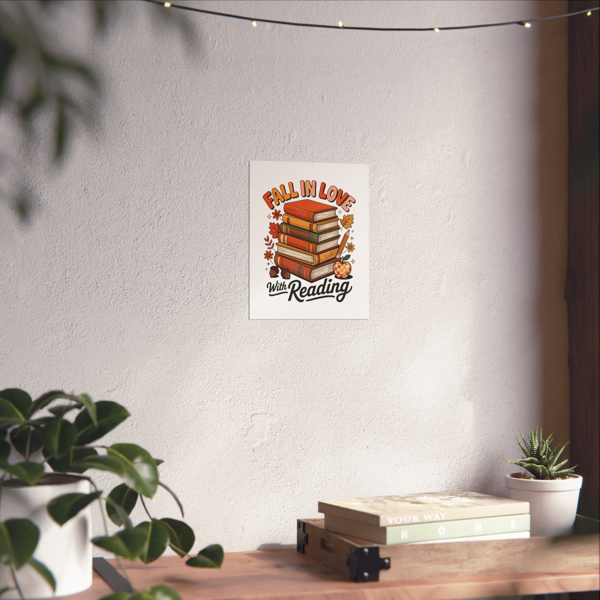 Fall in Love With Reading Poster