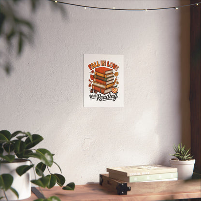 Fall in Love With Reading Poster