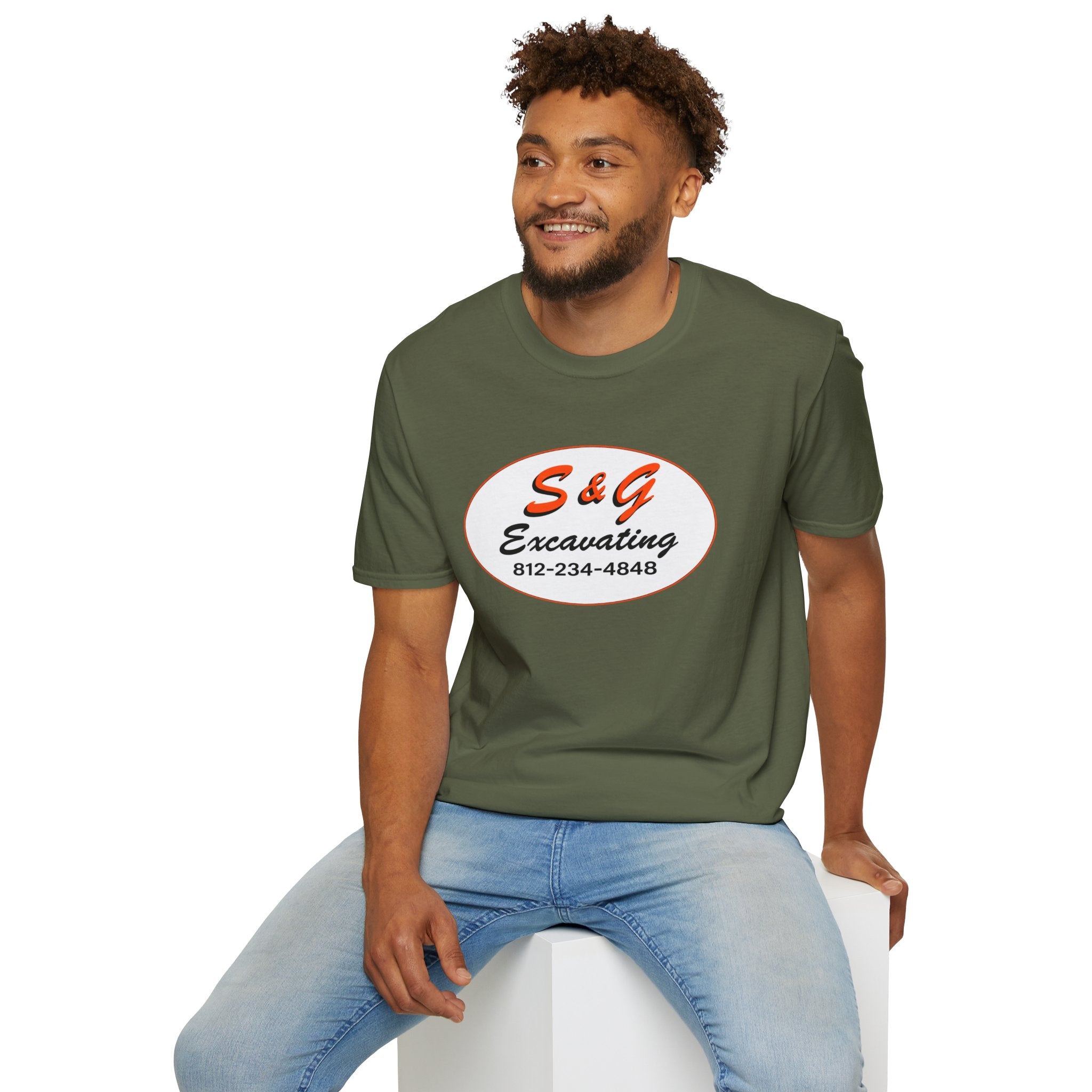 Excavation Logo T-Shirt — S&G Excavating (812-234-4848)