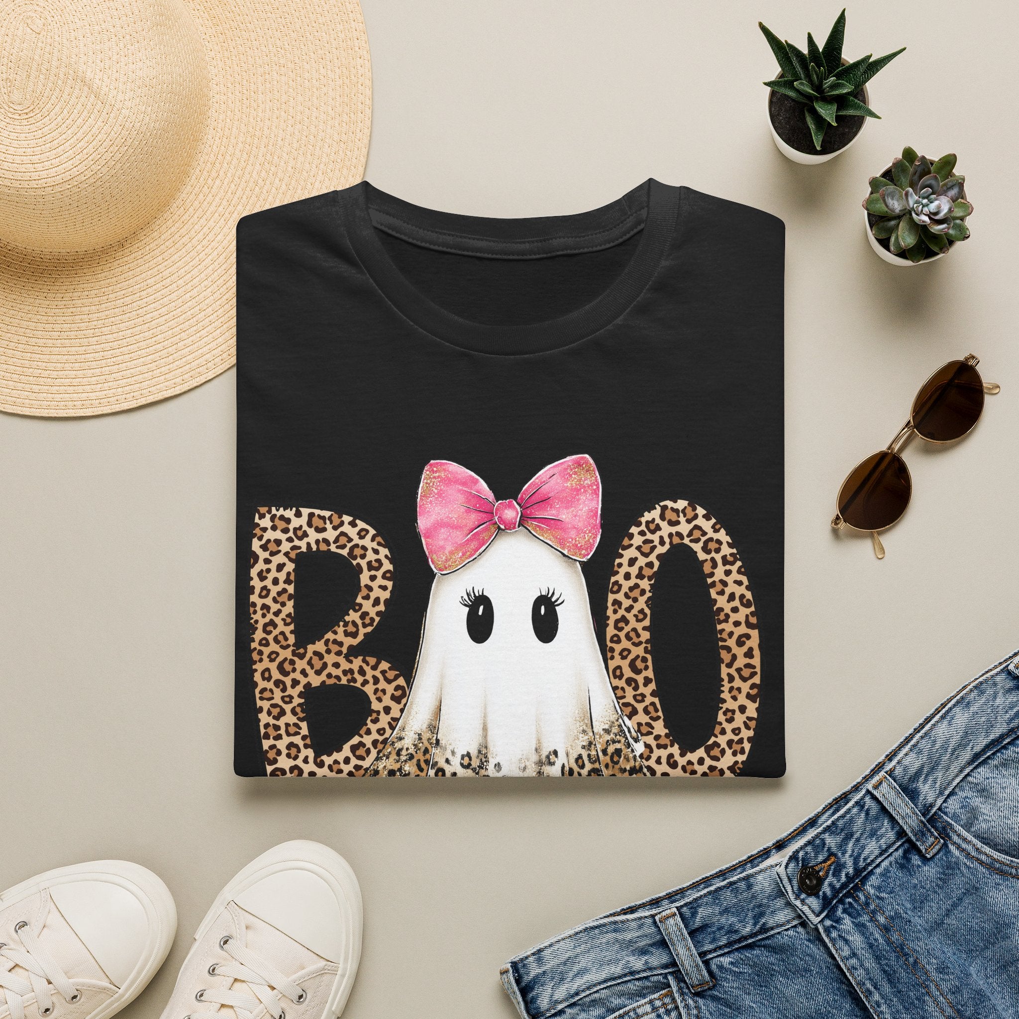 Boo Leopard Ghost Tee