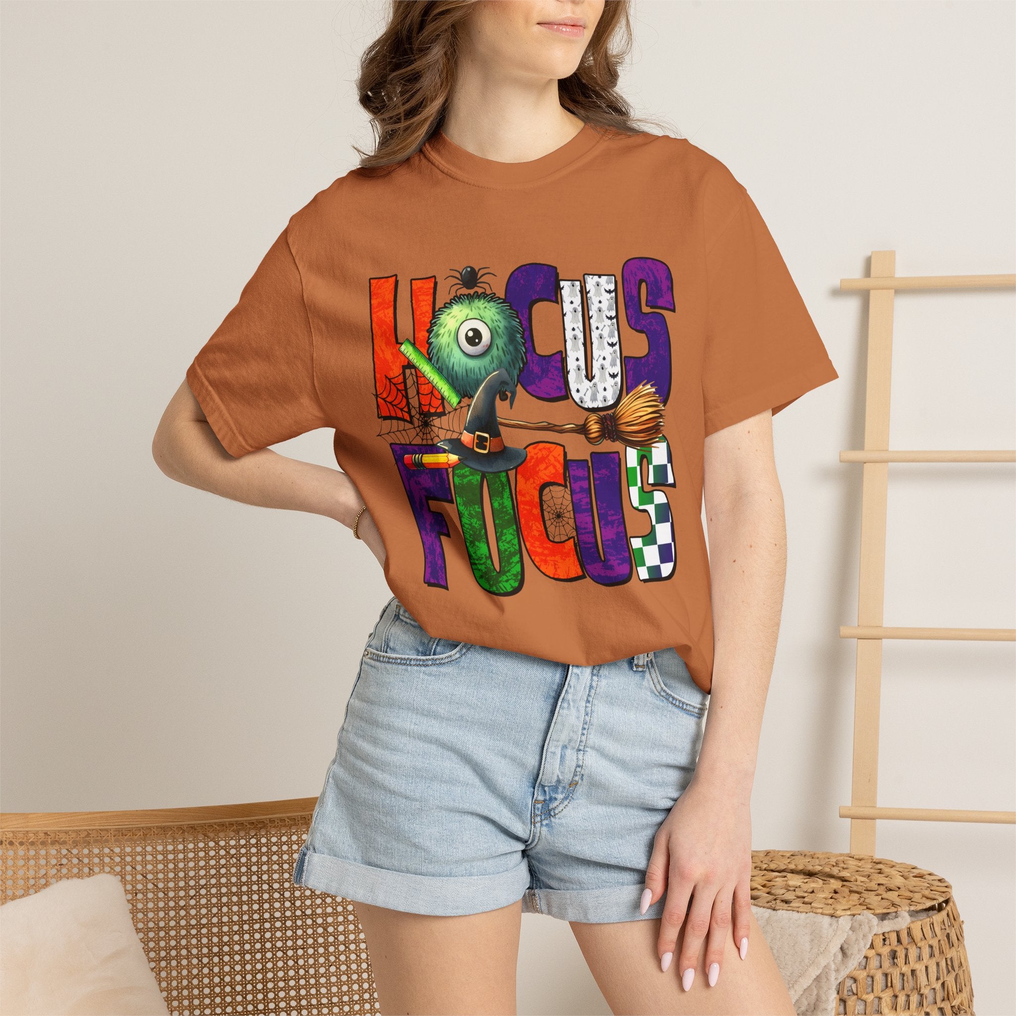 Kids' 'Hocus Focus' Halloween T-Shirt — Playful Monster Magic Tee
