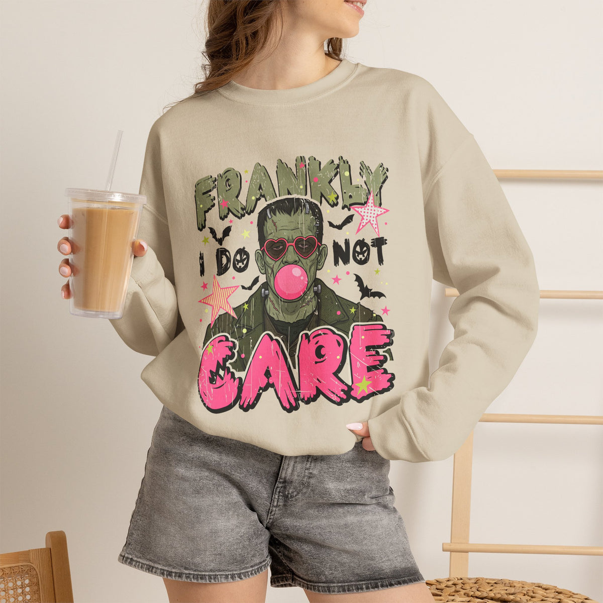 Frankly I Do Not Care Graphic Sweatshirt