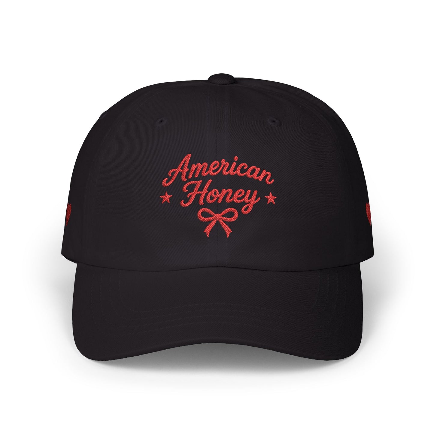 American Honey Embroidered White Baseball Hat