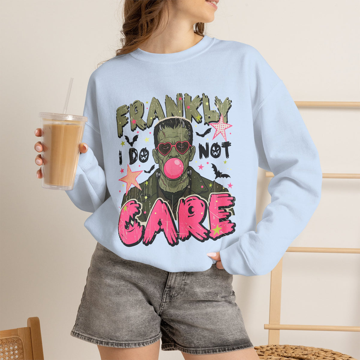 Frankly I Do Not Care Graphic Sweatshirt