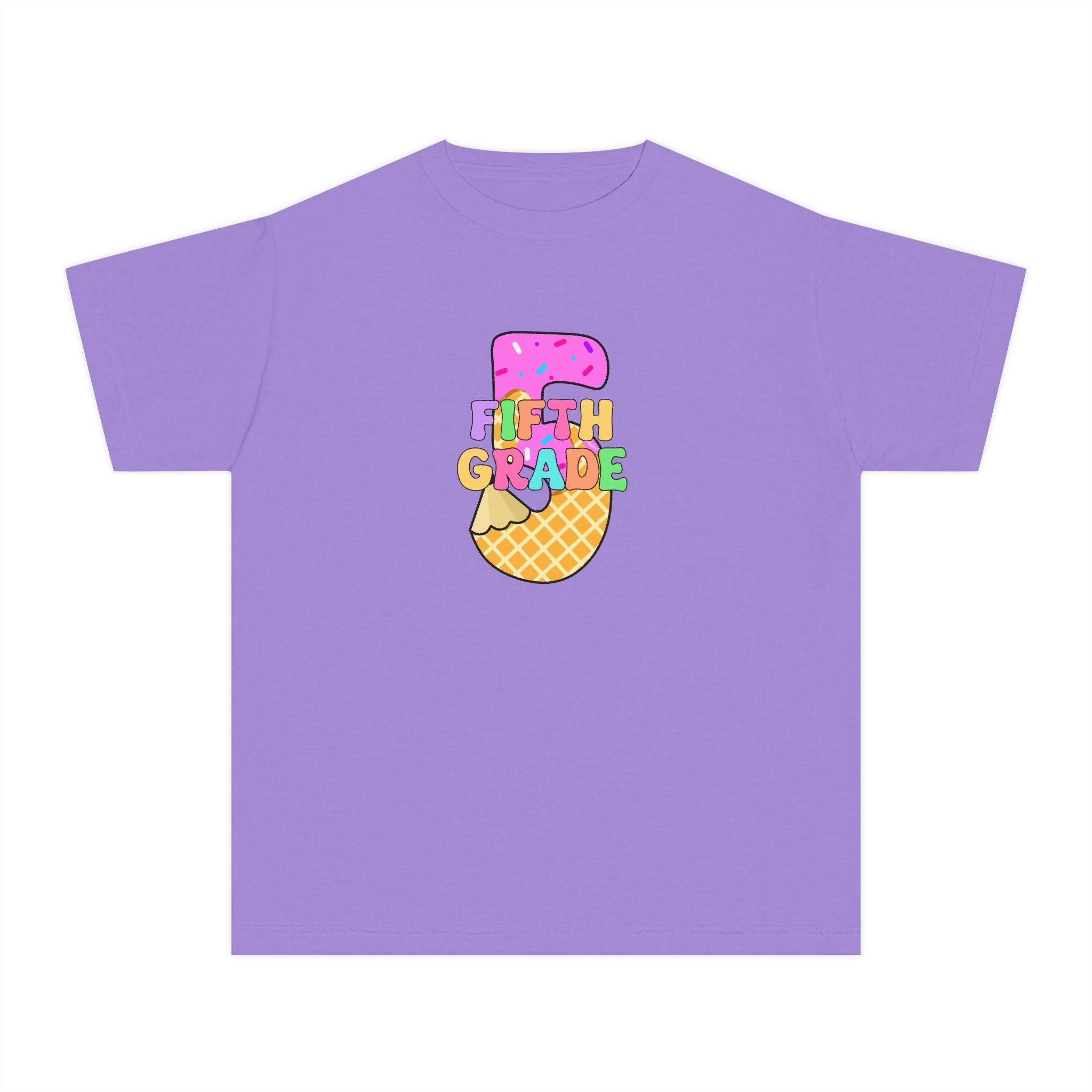 Fifth Grade Ice Cream Pencil Youth Tee