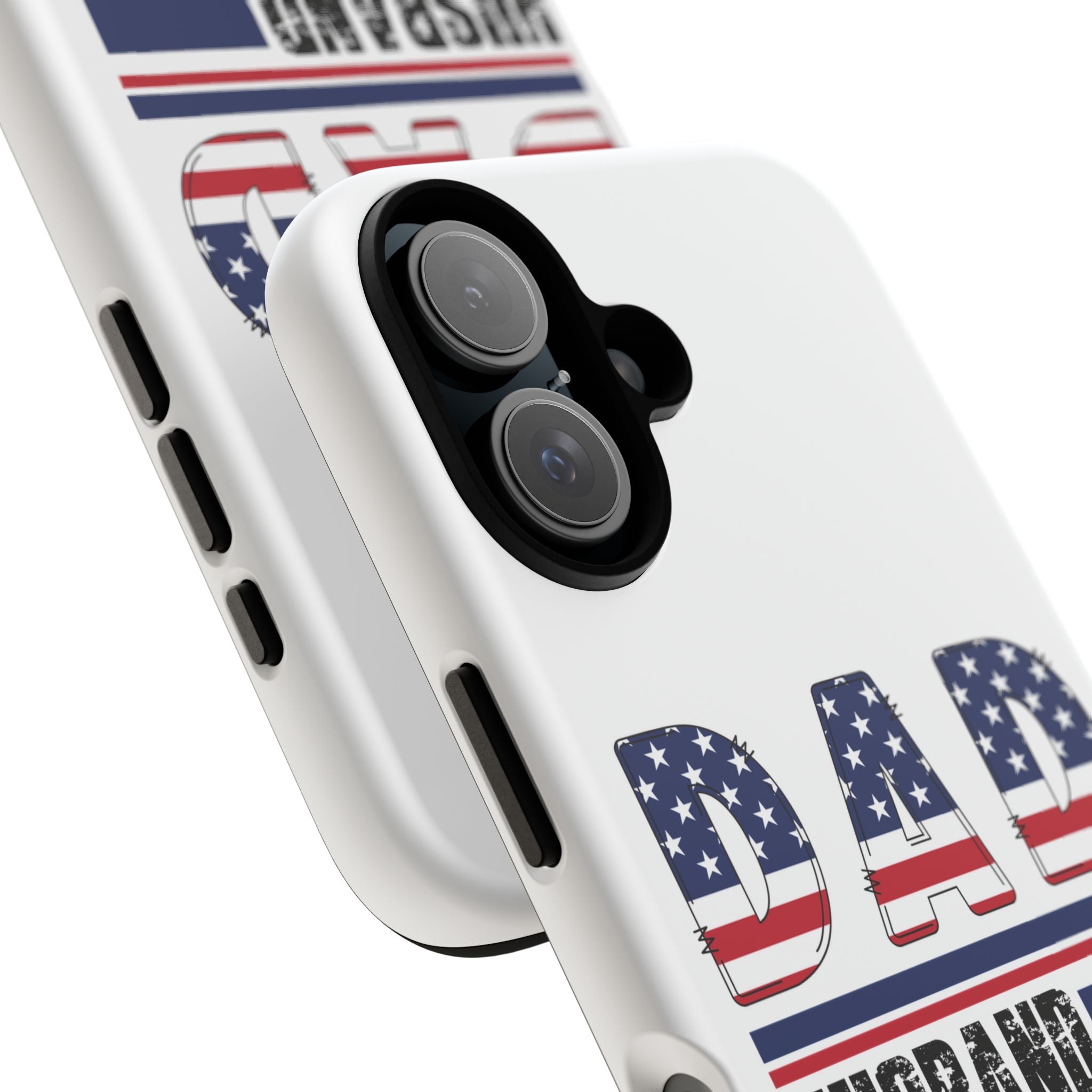 Patriotic 'DAD: Husband Daddy Protector Hero' Phone Case
