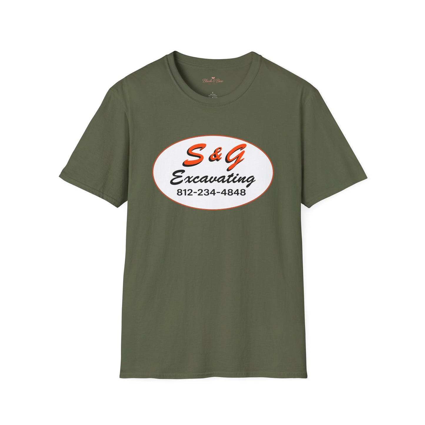 Excavation Logo T-Shirt — S&G Excavating (812-234-4848)