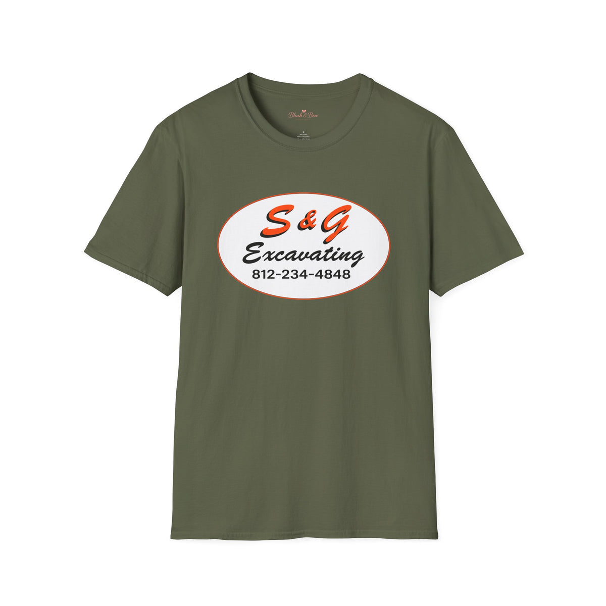 Excavation Logo T-Shirt — S&G Excavating (812-234-4848)
