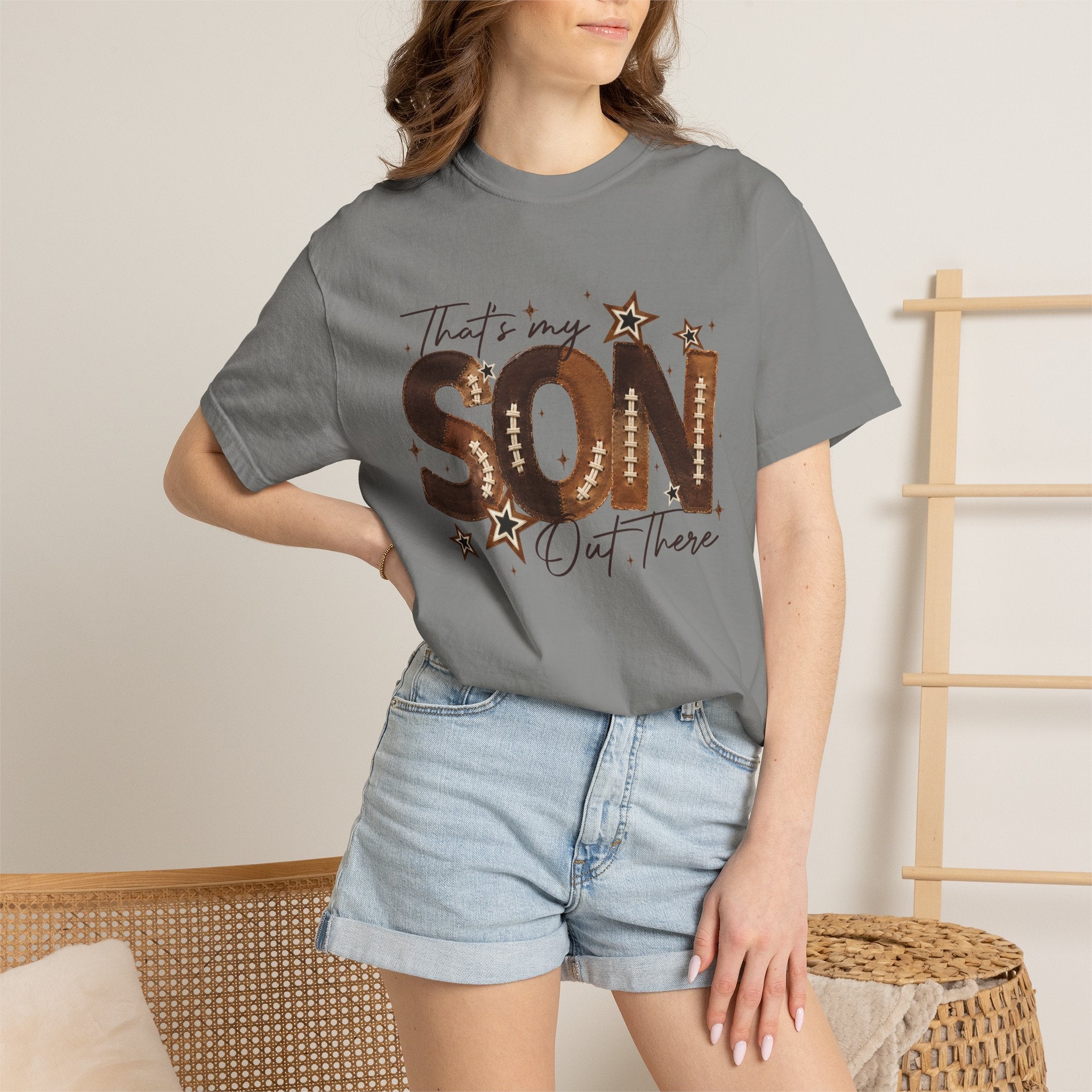 That’s My Son Football T-Shirt — Personalized Jersey Number Tee