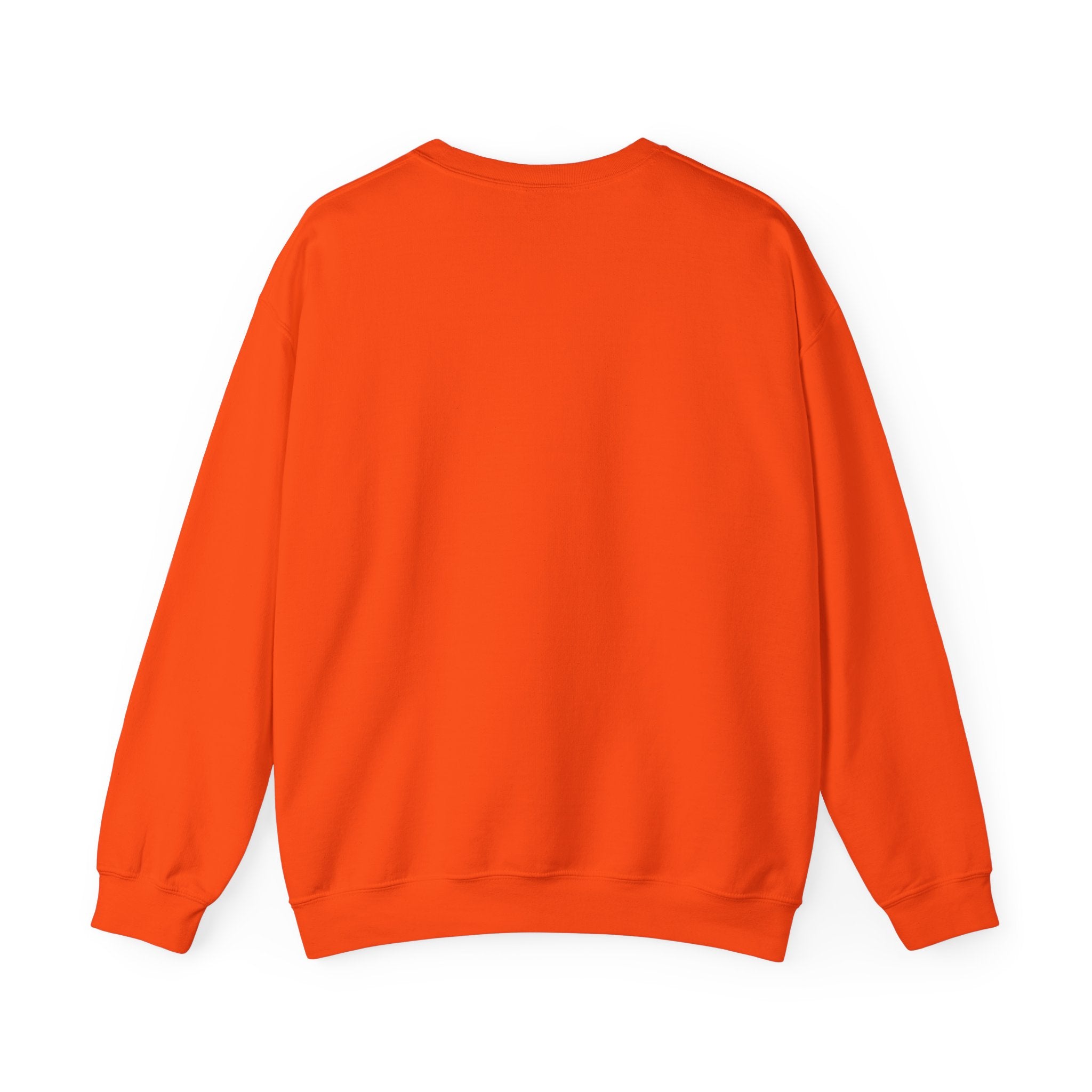 Halloween Ribbon Icons Sweatshirt — Pumpkin, Bows & Spooky Coffee Graphic