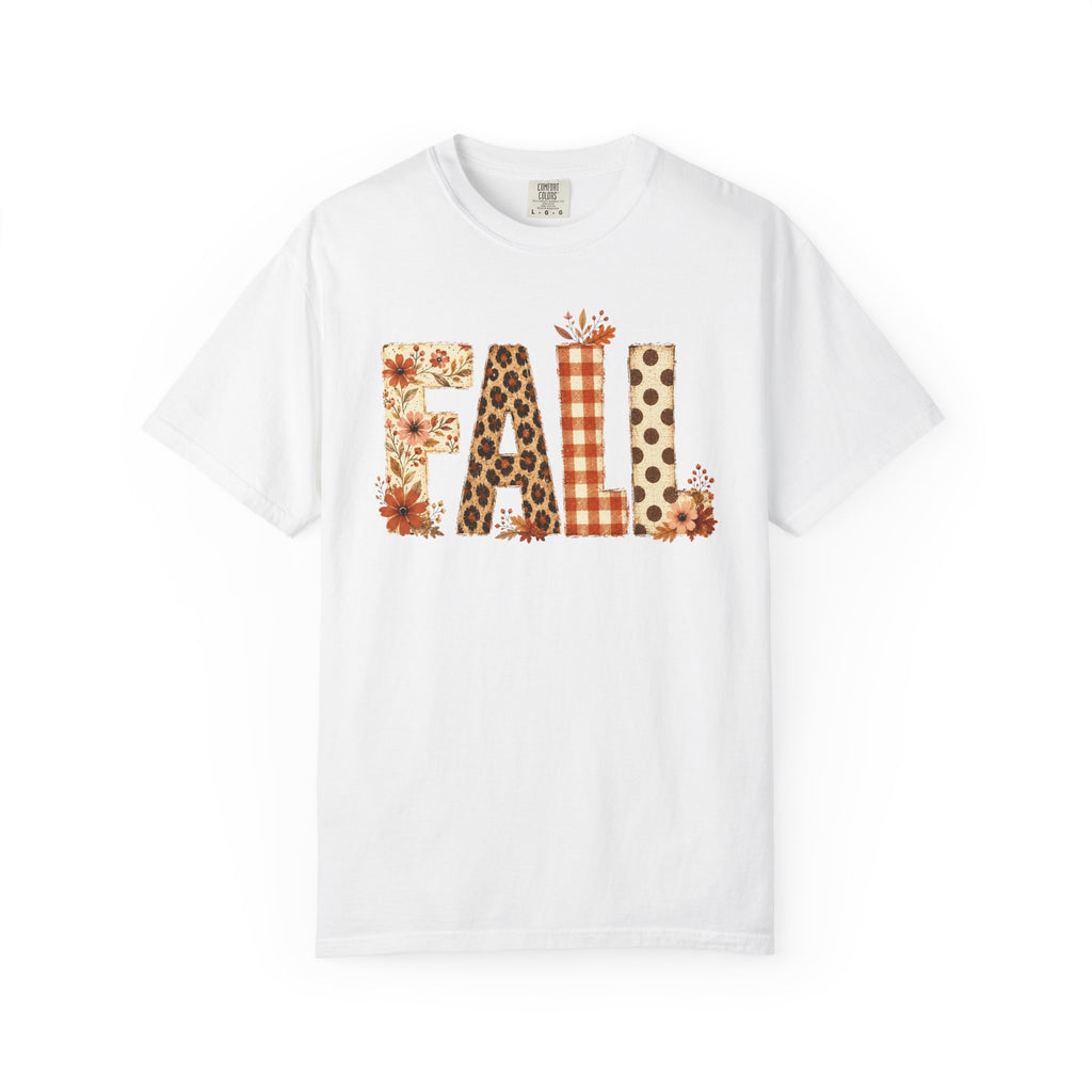 Fall Floral Leopard Graphic T-Shirt