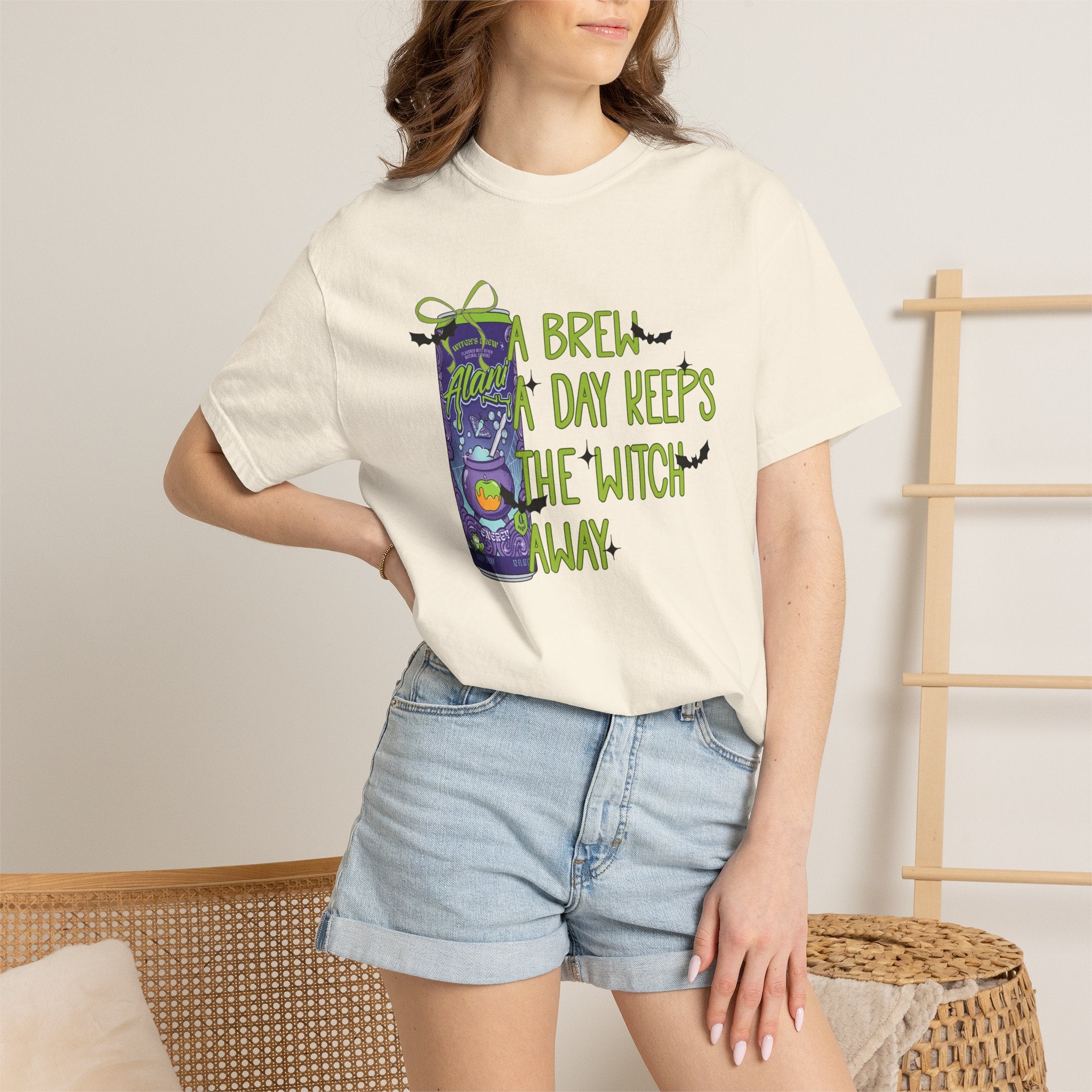 Brew All Day Keeps The Witch Away Tee