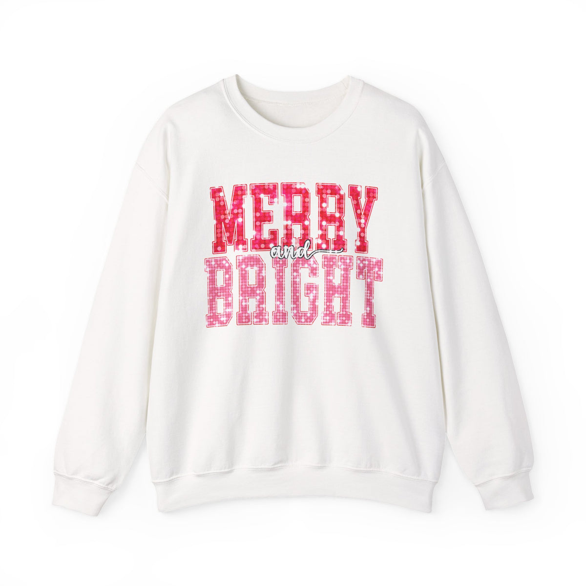 Merry and Bright Christmas Crewneck Sweatshirt