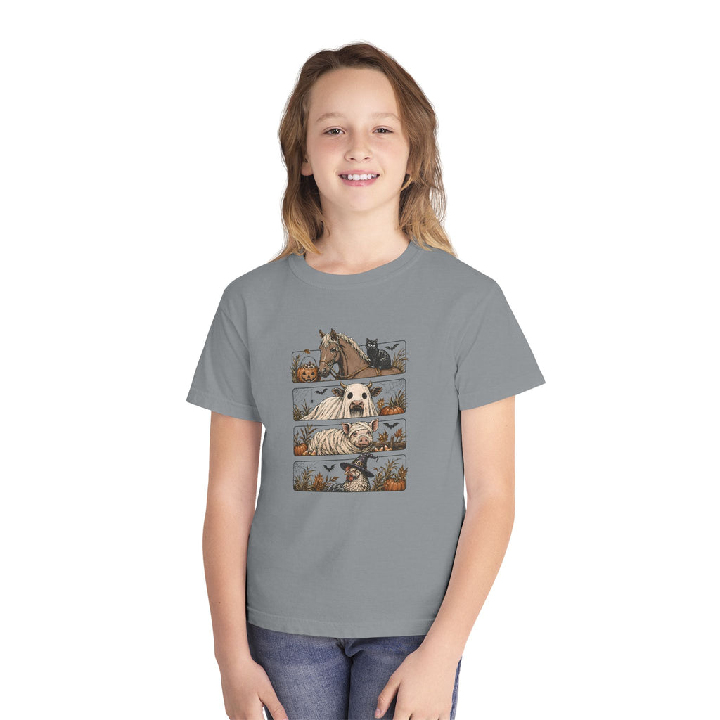 Halloween Farm Animals Youth Tee