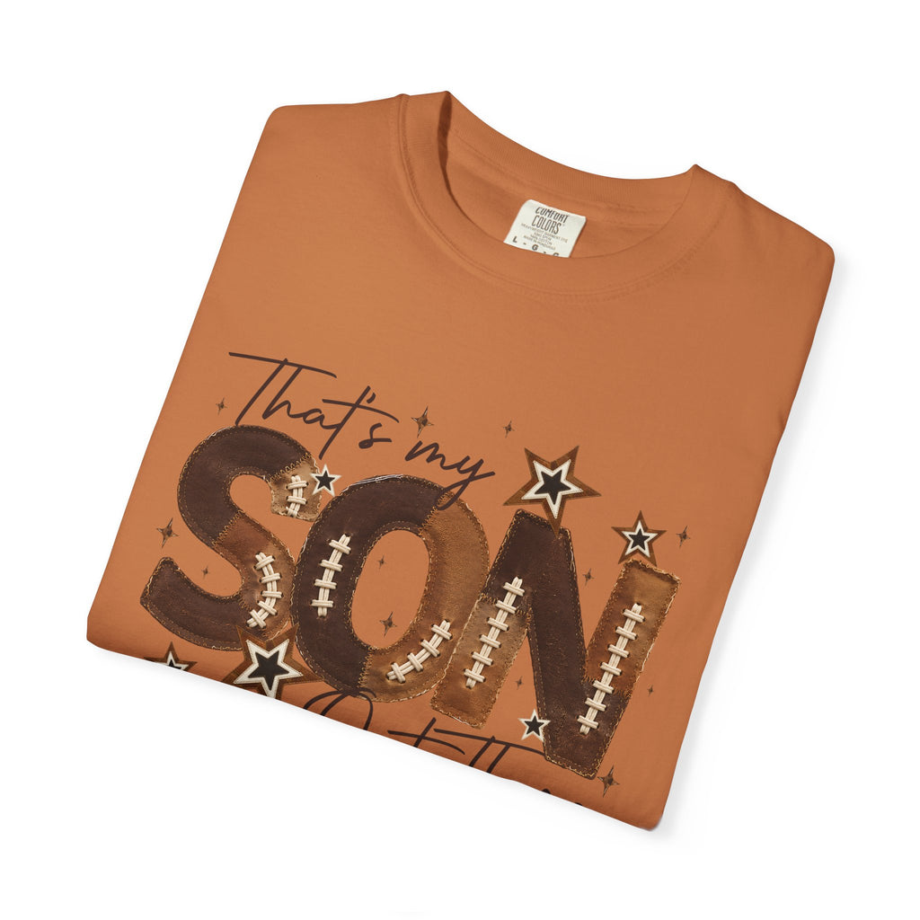 That’s My Son Football T-Shirt — Personalized Jersey Number Tee