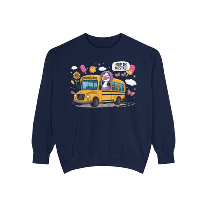 School Bus Sloth Crewneck