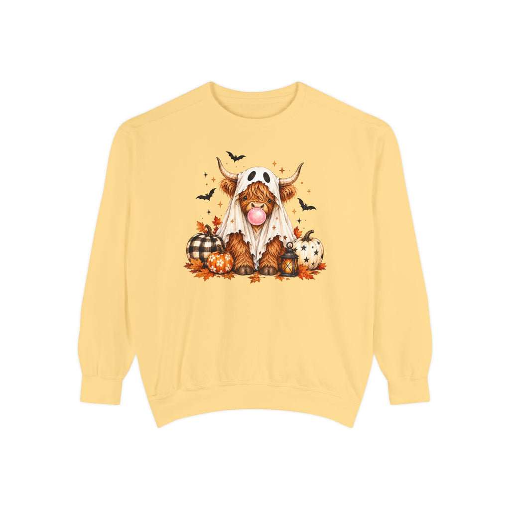 Highland Cow Bubblegum Ghost
