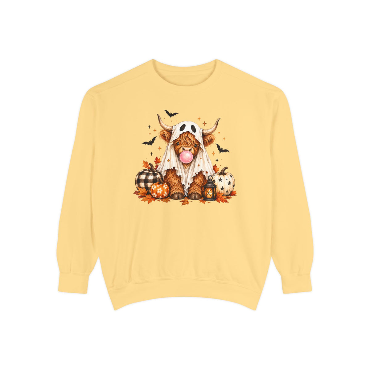 Highland Cow Bubblegum Ghost