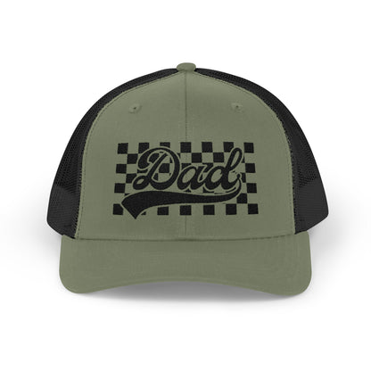 Dad Checkerboard Snapback Cap