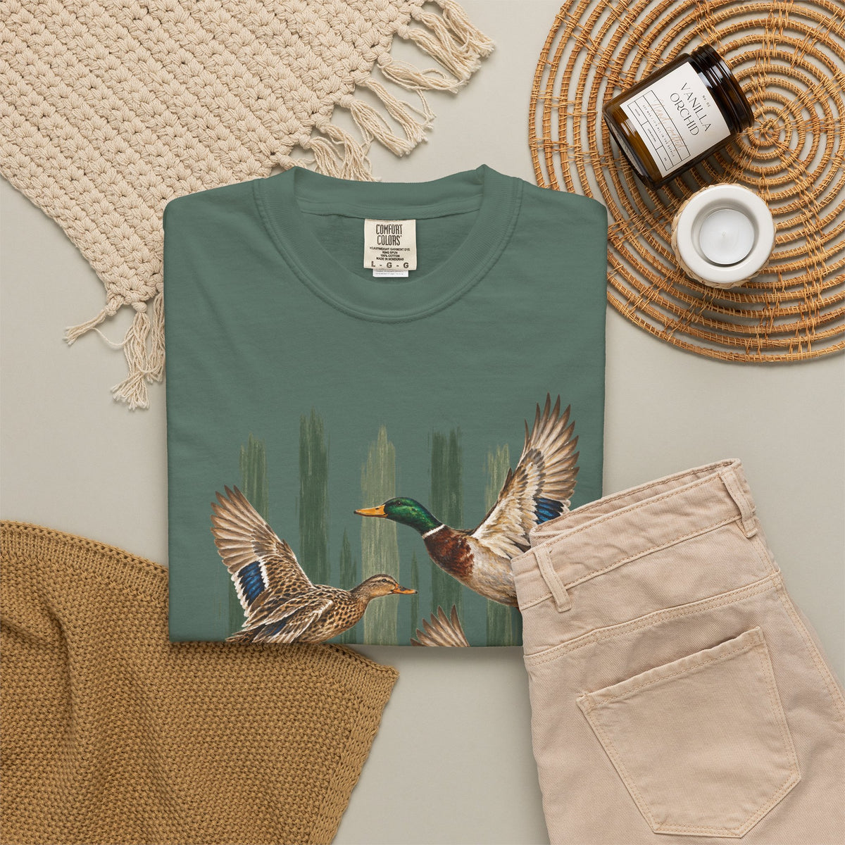 Duck stripped t-shirt