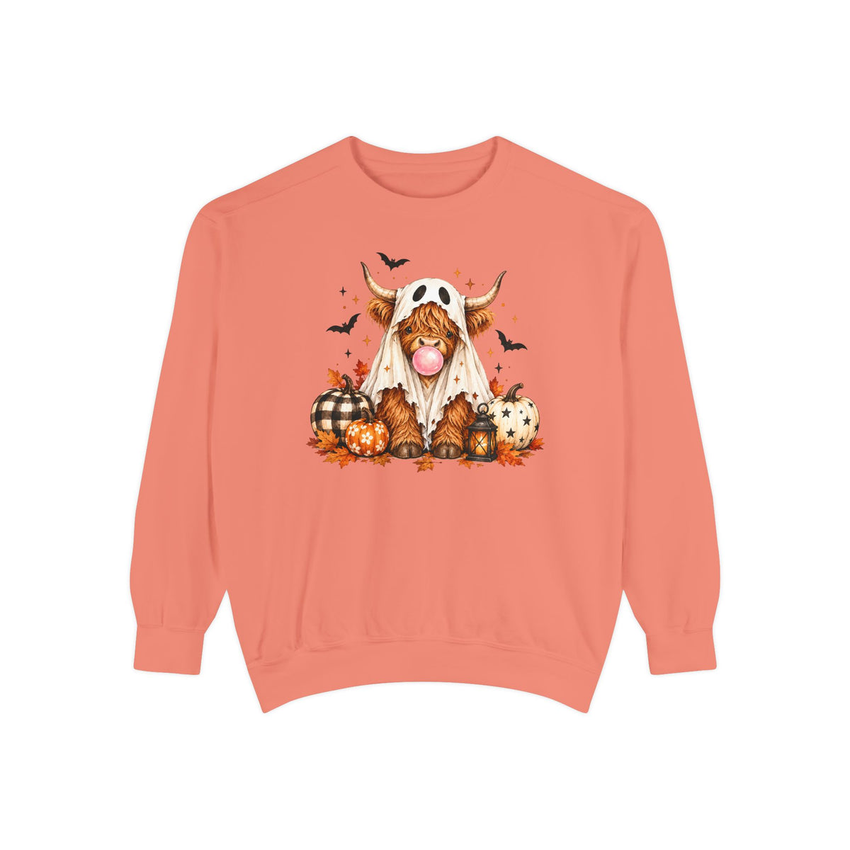 Highland Cow Bubblegum Ghost