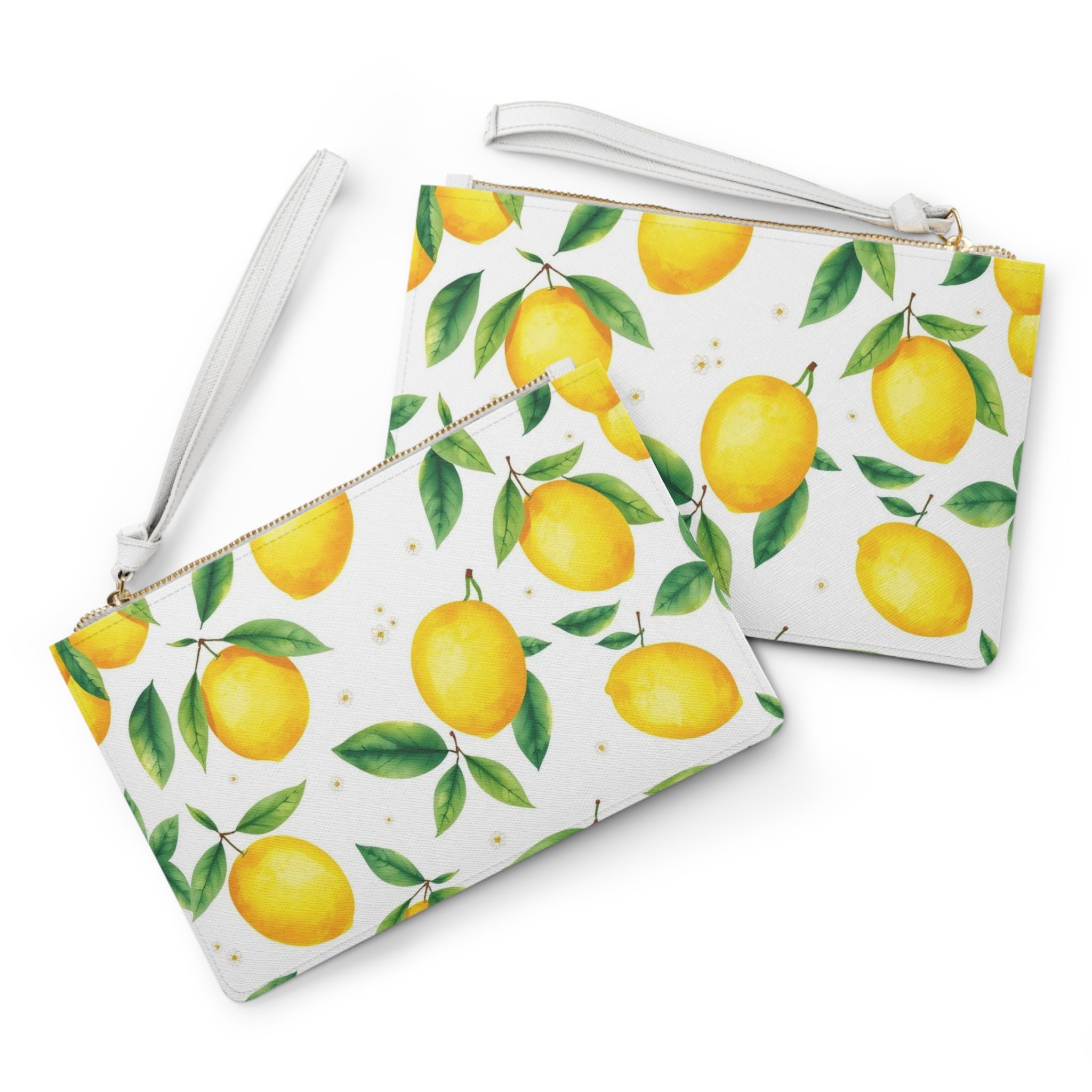 Lemon Pattern Clutch Bag
