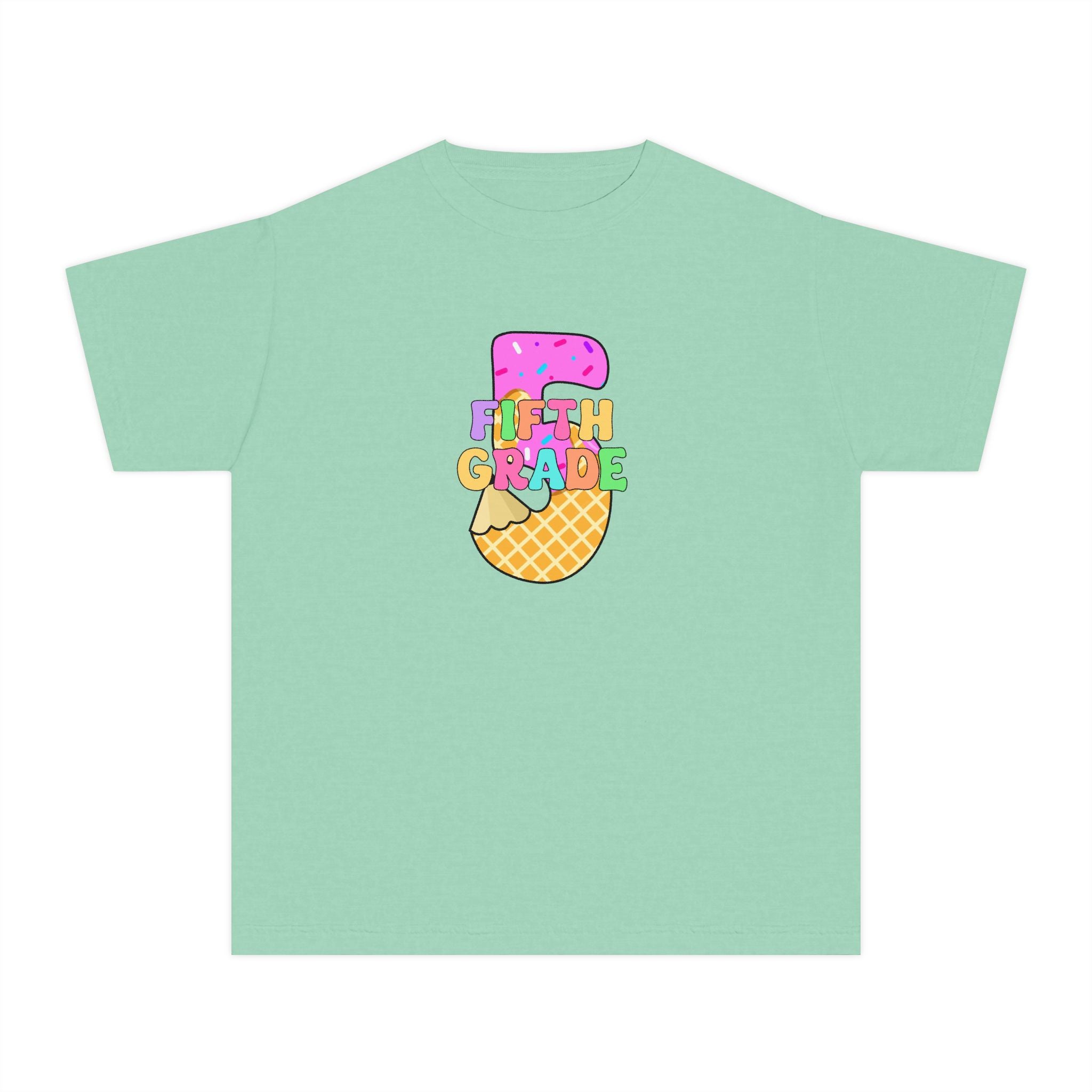 Fifth Grade Ice Cream Pencil Youth Tee