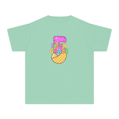 Fifth Grade Ice Cream Pencil Youth Tee