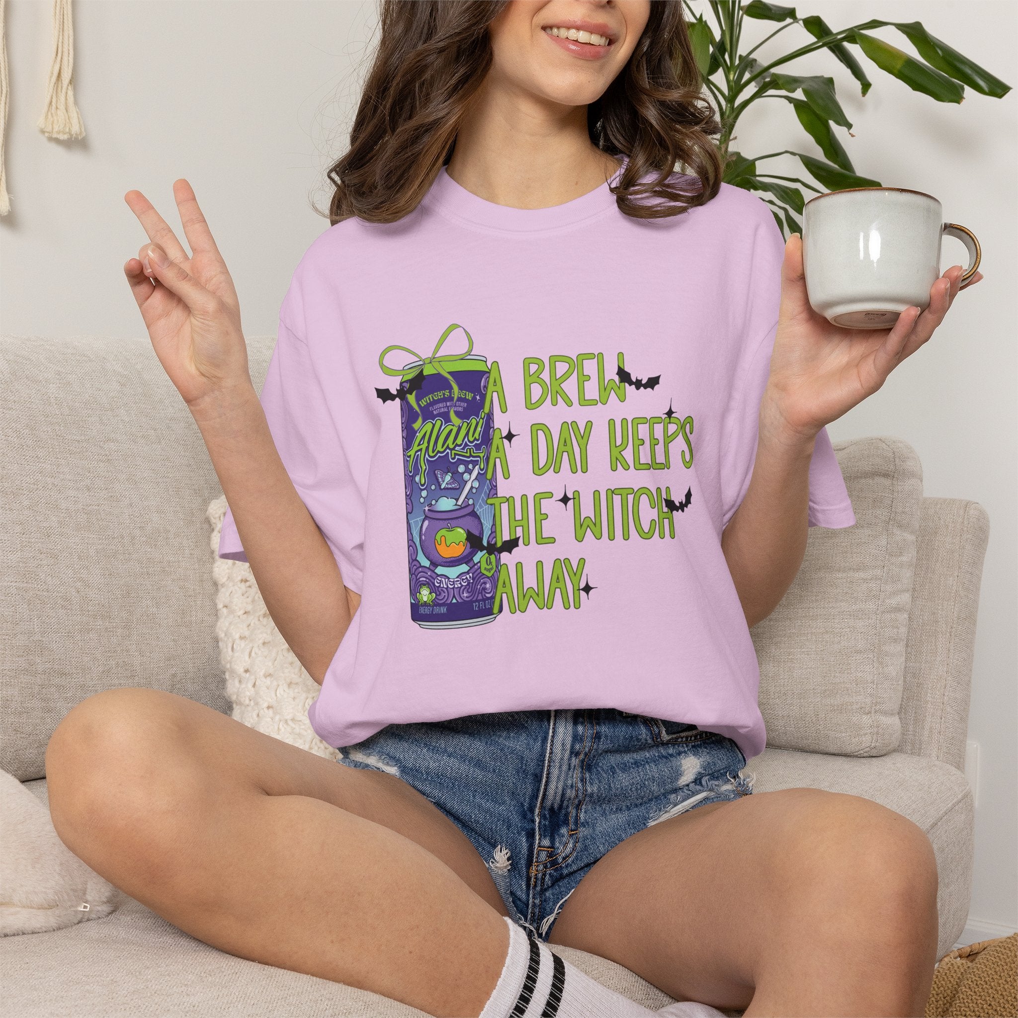 Brew All Day Keeps The Witch Away Tee